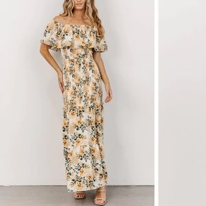 Amalfi smocked maxi Baltic born